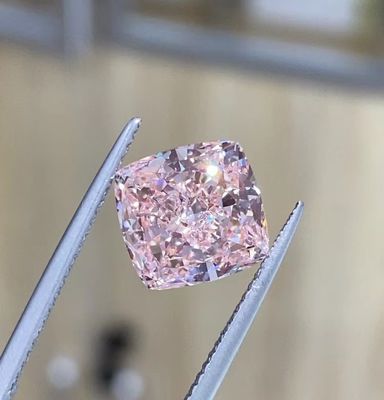 Cushion Brilliant Cut Fancy Pink Loose Diamond Laboratory Grown 10 Mohs