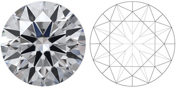 Certified Synthetic Diamonds Round Brilliant Cut Diamond 1-5CT Cvd white diamonds