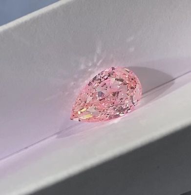 VS1 Pear Cut shape Lab Grown Pink Diamonds Jewelry Decorations