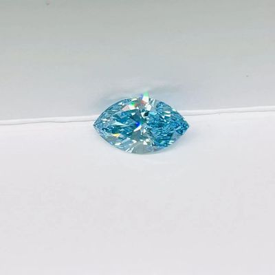 10 Mohs Loose Lab Made Blue Diamonds Marquise Cut IGI Certified