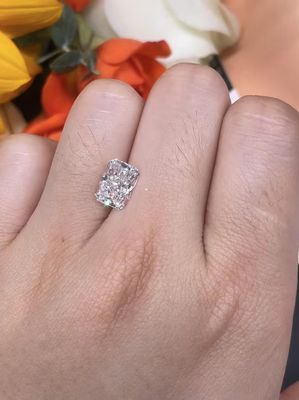 Wholesale CVD Lab Grown Diamond Radiant Shape IGI Certified 1ct F VVS2