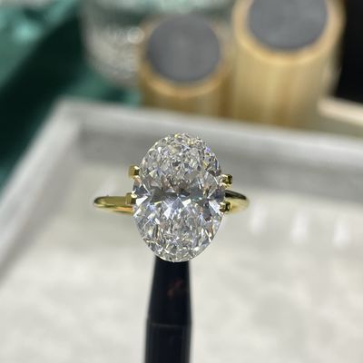 5ct Large Size Lab Grown CVD Diamond Oval Brilliant Cut IGI Certified
