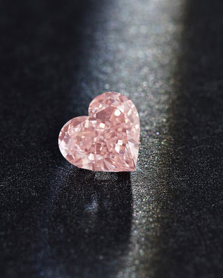 Synthetic CVD Lab Grown Pink Diamonds Heart Shape 2.5ct-3.0ct