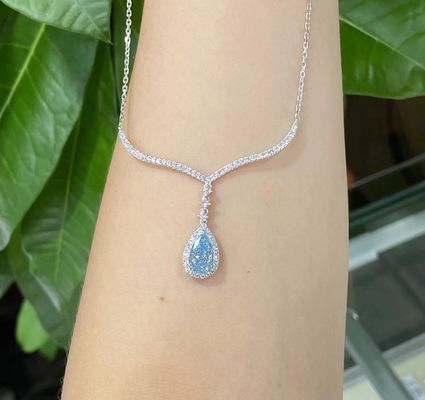 1.75ct Cvd Lab Grown Diamond Necklace 10 Mohs