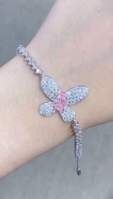 Loose Synthetic Diamond Bracelet Butterfly Product Jewelry Production Earing Necklace