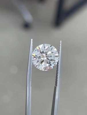 10 Mohs Colorless Round Brilliant Cut CVD Lab Grown Diamonds 2.5ct-3ct