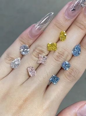 Certified Synthetic Diamonds round loose diamond lab grown diamonds jewelry CVD rings