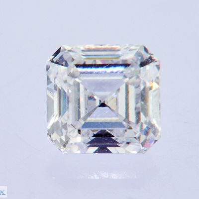 White 3.2ct Lab Grown CVD Diamonds Square Emerald Asscher Shape IGI Certified