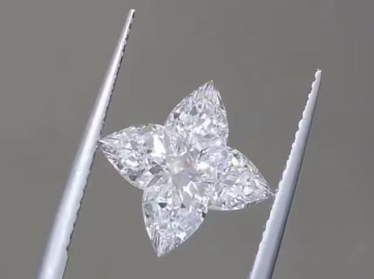 White Lab Grown Diamonds 4CT CVD LV Cut Loose Diamond DEF VS1 For Jewelry Decoration