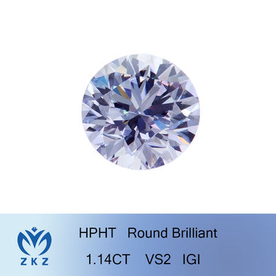 Customizable Lab Grown Diamond 1.14 Carat CVD HPHT Round White Diamond certified synthetic diamonds