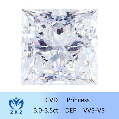 Princess Shape Loose Lab Grown Diamond Synthetic With IGI Certification